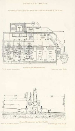 Grundriss des Maschinenhauses