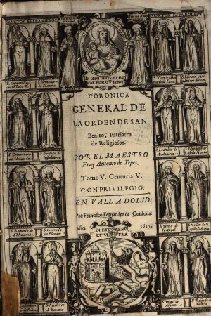 Corónica General De La Orden De San Benito, Patriarca de Religiosos, 5