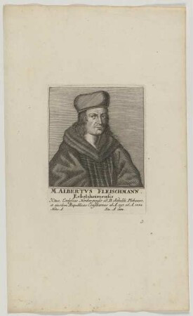 Bildnis des Albertvs Fleischmann