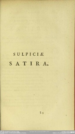 Sulpiciae Satira
