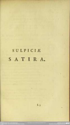 Sulpiciae Satira