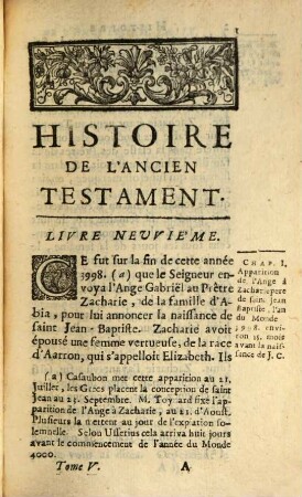 Histoire De L'Ancien Et Du Nouveau Testament Et Des Juifs : Pour Servir D'Introduction à l'Histoire Ecclesiastique de M. l'Abbé Fleury, 5