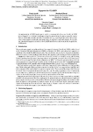 Signposts for CLARIN