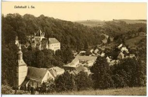 Liebstadt. Blick auf Liebstadt und Schloss Kuckuckstein