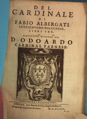 Del Cardinale : libri tre ...