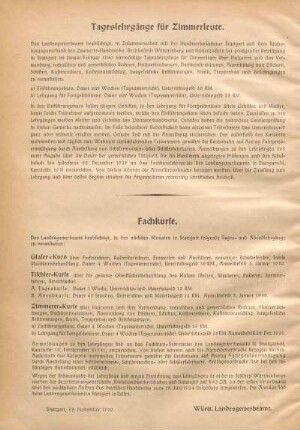 Fachkurse