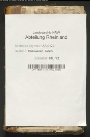 Brauweiler, Herrschaft: Lehn- und Kurmutregister
