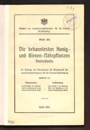 Die bekanntesten Honig- und Bienen-Nährpflanzen Deutschlands