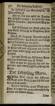 Der Lobgesang Mariæ.