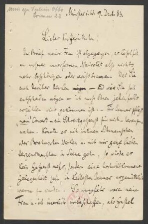 Brief an Antonie Speyer : 09.12.1883