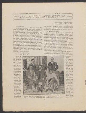 De la vida intelectual