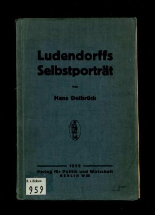 Ludendorffs Selbstporträt