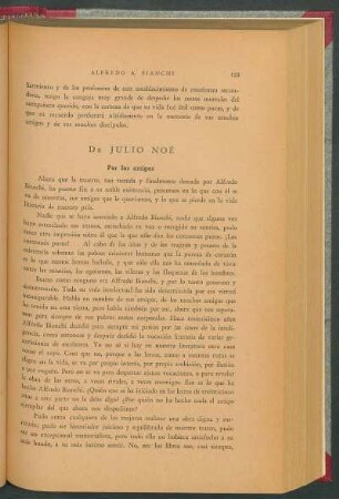 De Julio Noé por los amigos
