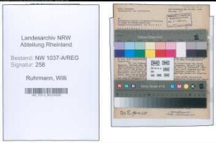 Entnazifizierung Willi Ruhrmann , geb. 00.00.0000 (Schauspieler)