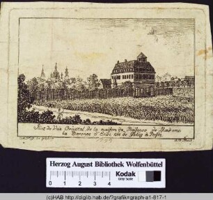 Point de Vüe Oriental, de la maison de Plaisance de Madame la Bronne d'Ende née de Globig à Dresde.