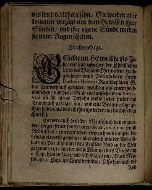 Leichpredigt