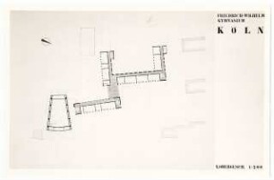 Friedrich-Wilhelm-Gymnasium, Köln: Grundriss 2. Obergeschoss 1:200