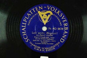 Leb' wohl, Mignon! : aus "Mignon" / (Thomas)