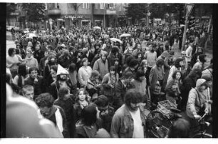 Kleinbildnegative: Demonstration für Mieter_innenrechte, 1981