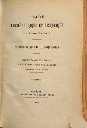 Concours quinquennal. 2. 1875