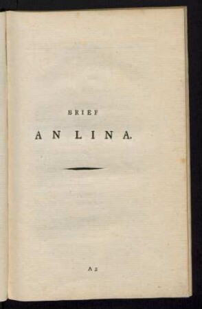Brief An Lina
