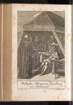 Wallenstein Herzog von Friedland vor Stralsund
