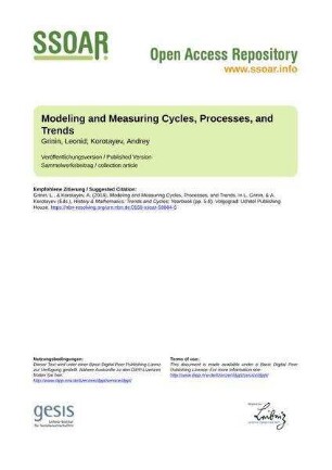 Modeling and Measuring Cycles, Processes, and Trends
