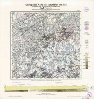 2430 [4308] Marl (Flözkarte), Geologische Karte des Deutschen Reiches