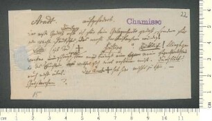 Briefsammlung von Adelbert von Chamisso und Gustav Schwab an Adelbert von Chamisso und Gustav Schwab