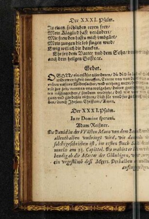 Der XXXI. Psalm.