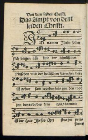 Das Ampt von dem leiden Christi.