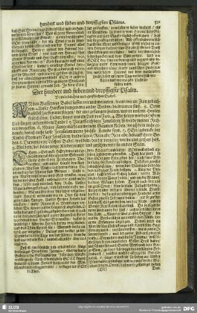 Auslegung des hundert und sieben und dreyssigsten Psalms