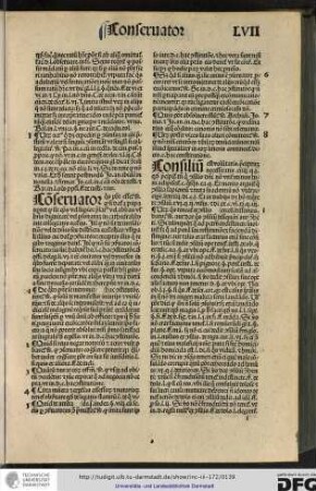 Conservator quis potest esse respondetur quod si datur a papa oportet quod sit episcopus vel superior prelatus vel abbas vel habens dignitatem...