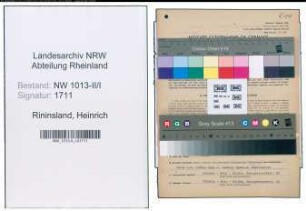Entnazifizierung Heinrich Rininsland , geb. 02.05.1895 (Kaufmaennischer Angestellter)
