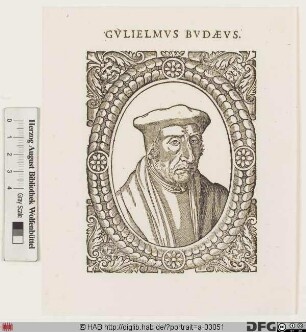 Bildnis Guillaume Budé (lat. Guilielmus Budaeus)