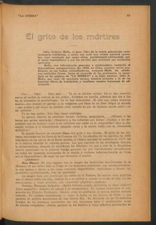 El grito de los mártires