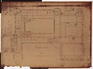 Königliches Residenzschloss Posen, Posen: Grundriss 1.OG 1:100