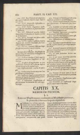 Capitis XXI. Membrum Primum.