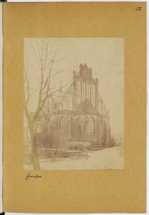 Marienkirche, Gransee: Ansicht (aus: Skizzen- und Fotoalbum 12)