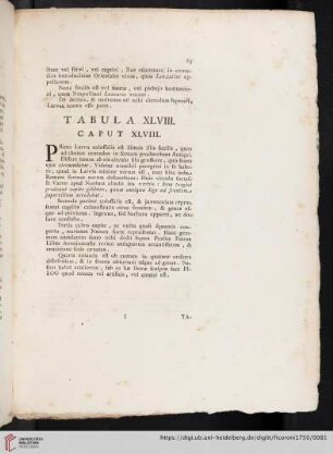Tabula XLVIII. Caput XLVIII