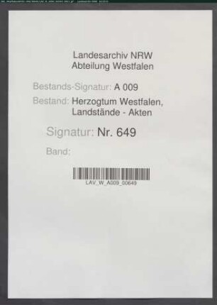 Resolution der domkapitularischen Landtagsdeputierten auf eine Eingabe der Landstände