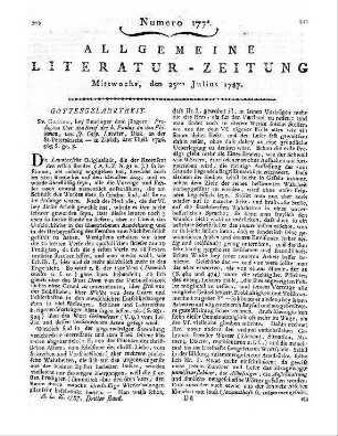 Lavater, J. C.: Predigten über den Brief des heiligen Paulus an den Philemon. T. 2. Sankt Gallen: Reutiner 1786