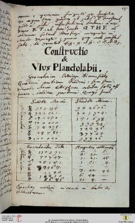 Constructio & Vsu Planetolabii