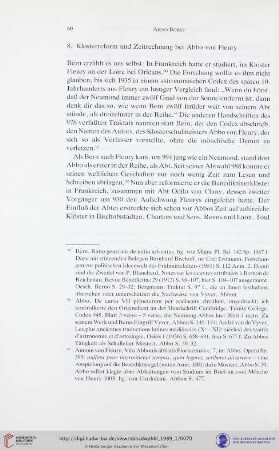 8. Klosterreform und Zeitrechnung bei Abbo von Fleury