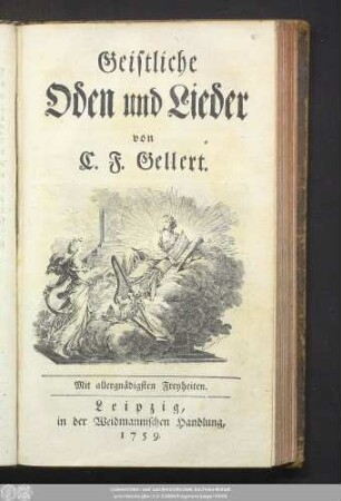 Geistliche Oden und Lieder