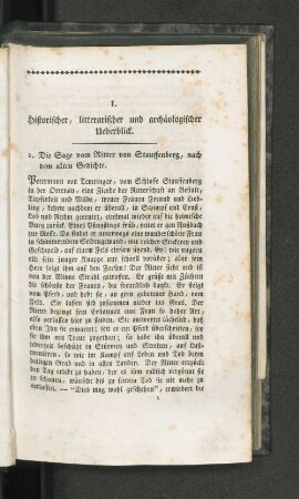 I. Historischer, litterarischer und archäologischer Ueberblick.