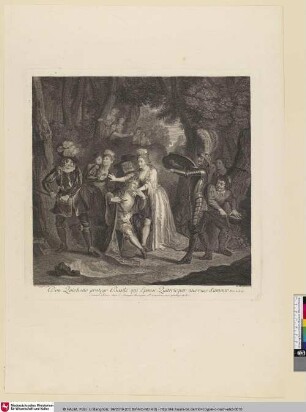 Don Quichotte protege Basile qui Epouse Quiterie par une ruse d´amour