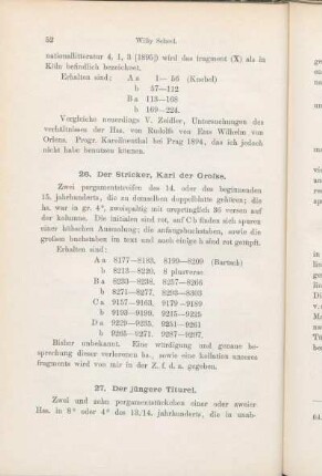 26. Der Stricker, Karl der Grosse.