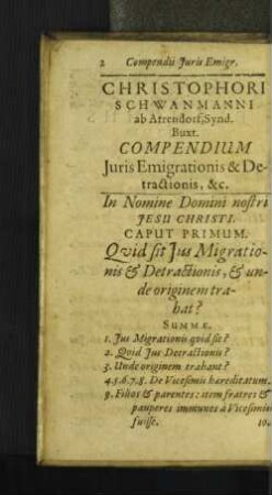 [Caput Primum.- Caput VIII.]