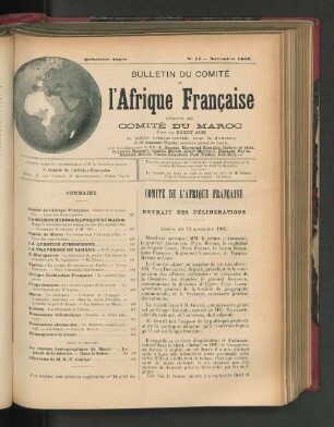 Comité De L'Afrique Francaise.
